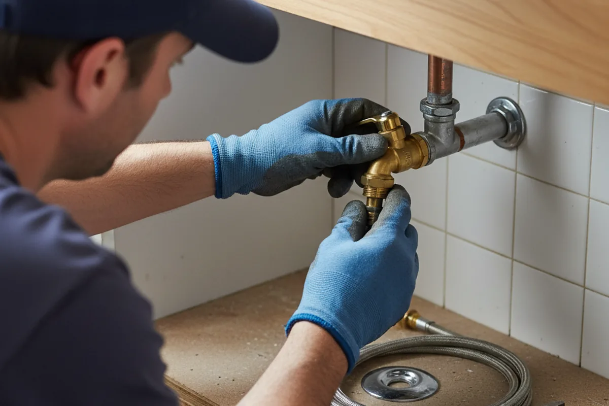 Shutoff valve and fitting work during Emergency Plumbing in Stevinson